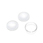 Craftdady 100Pcs 25mm Transparent Glass Cabochons 1 Inch Clear Glass Flat Back Dome Tile Half Round Cabochon Covers for Photo Pendant Jewelry Making - color: Transparent Clear, size: 25mm Round