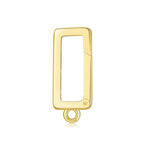 14K Gold Jewelry Clasp Necklace Extender Clasp Bracelet Extension Connector for DIY Necklace Bracelet Anklet Jewelry Making (Style 2) - size: Style 2-Yellow