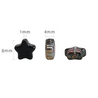 Glass Beads, KLFHS 100PCS 8MM Star Beads, Cute Star Bead Mixed Color Glass Bead Bulk for DIY Jewelry Making Bracelet Necklace Earring Phone Strap Keychain Crafting - color: Star