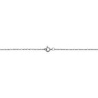 Kooljewelry Womens Classic Rope Chain - 14k White Gold Barely-There Necklace Thin Lightweight - size: 18 inch, style: 0.9 mm wide