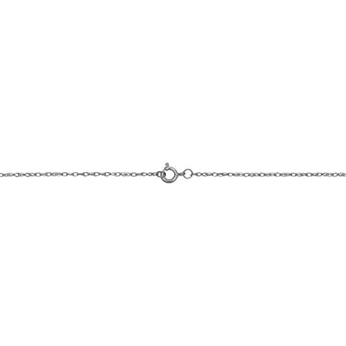 Kooljewelry Womens Classic Rope Chain - 14k White Gold Barely-There Necklace Thin Lightweight - size: 20 inch, style: 0.9 mm wide
