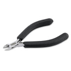 Beadalon Designer Series Slim Semi-Flush Cutter, Black Vinyl-Free Grips, Stainless Steel, Box Joint, Double Leaf Springs, 5.75 in - color: Black, style: Semi-Flush Cutter, Black
