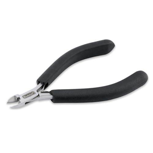Beadalon Designer Series Slim Semi-Flush Cutter, Black Vinyl-Free Grips, Stainless Steel, Box Joint, Double Leaf Springs, 5.75 in - color: Black, style: Semi-Flush Cutter, Black
