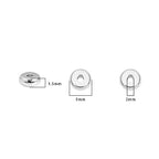 BEADIA Silver Plated Roudelle Spacer Beads 5x2mm 50pcs for Jewelry Making Findings Non Tarnish - color: Silver, size: 5x2mm Roudelle