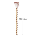 WFIST 24 Pack Electroculture Plant Stakes, Electroculture Copper Gardening Antennas, High-Efficiency Electroculture Gardening Copper Coil for Enhanced Growth, Eco-Friendly Garden Solution (15.8")