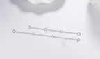 Dorella Sterling Silver Necklace Extenders Chain Set of 2 Pcs Pack 2" and 5" or 3" and 4" - Solid 925 Sterling Silver Fine Chain Dainty Durable Adjustable - color: B Sterling Silver 4" + 3" Rolo Chain Necklace Extender