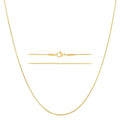 KISPER 24k Gold Snake Chain Necklace – Thin, Dainty, Gold Plated Stainless Steel Jewelry for Women & Men with Lobster Clasp