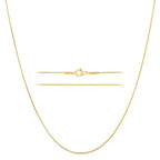 KISPER 24k Gold Snake Chain Necklace – Thin, Dainty, Gold Plated Stainless Steel Jewelry for Women & Men with Lobster Clasp