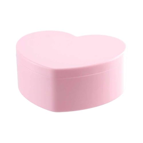 Vctitil 3 Pcs Heart shaped Jewelry Box - 2 Layer Jewelry Boxes with Mirror,Jewelry Storage Organizer,Jewelry Display Case,Desktop Organizer For Girls