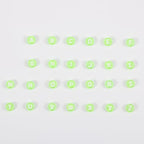 Ornaland 1480Pcs Green Letter Beads for Jewelry Making Bulk 7x4MM Small Acrylic Round Alphabet Beads for Earrings Necklaces Bracelets DIY Supplies - color: Green
