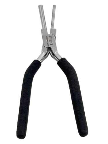 Cynamed,German Heavy Duty Bail Making Pliers,6 IN 1 Wire Looping Forming Pliers,BIG SIZE LOOPING PLIERS 13,16 & 20MM,SMALL LOOPING PLIER,5,7,10MM Anti Slip comfort grip handle(SMALL 3MM & 5MM) - style: SMALL 3MM & 5MM