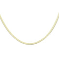 HARFINGTON Herringbone Necklaces Stainless Steel Snake Chain Necklace Adjustable Flat Chain for Women Jewelry Gift - color: Gold, size: 18" x 0.16"