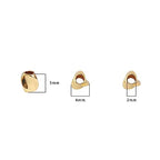 BEADIA 14K Gold Plated Twisted Spacer Beads 4x5mm 30pcs for Jewelry Making Findings Non Tarnish - color: 14K Gold, size: 4x5mm Twisted