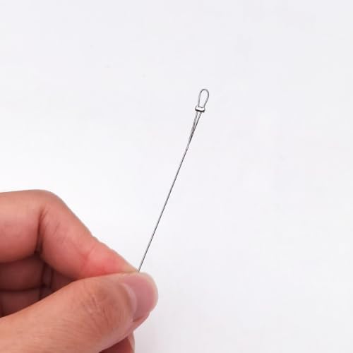 INSPIRELLE 6 Rolls Multi Sizes Stainless Steel Wire for Beginner Practice Nylon Coated 7-Strand Beading String Wire with 200PCS Crimp Stoppers