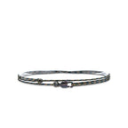 Made by Nami Surfer Anklet with Snap Hook Clasp Waterproof & Adjustable Thin String Ankle Bracelets for Women and Men Handmade Jewelry for Beach and Music Festival Accessories - color: Camouflage Black