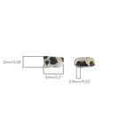 Beadia Natural Dalmatian Stone Tila Beads 5x2mm Rectangle 2-Hole Spacer Beads for DIY Bracelet Earring Making 15"/Strand - color: Dalmatian Stone, size: 5x2mm