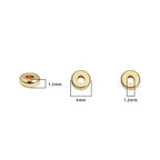 BEADIA 14K Gold Plated Disk Spacer Beads 4x1.5mm 50pcs for Jewelry Making Findings Non Tarnish - color: 14K Gold, size: 4x1.5mm Disk
