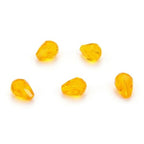 24pcs Adabele Austrian 8mm Faceted Teardrop Loose Crystal Beads Light Topaz Yellow Compatible with 5500 Swarovski Crystals Preciosa SST-808 - color: Light Topaz, size: 8mm x 6mm - 24pcs