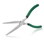 Long Flat Nose Pliers Serrated Jaw Extra Long Nose Plier Duckbill Pliers Jewelry Making Supplies for Jewelry Making, Fishing, Wire Wrapping, Crafts, Flat Plier for Hard to Reach Narrow Spaces