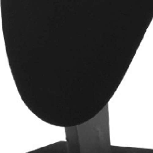 Comelyjewel Necklace Display Stand Set of 3, 8.7" Velvet Jewelry Bust for Necklaces & Earrings, Tangle-Free Organizer for Dresser, Jewelry Display for Home & Vendors (Black)