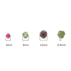 BEADIA Faceted Natural Tourmaline Agate Stone Round Beads 6mm 36cm/Strand for Jewelry Making - color: Tourmaline Agate, size: 6mm