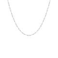 Destin Jewelry Paperclip Chain Necklace for Women, Waterproof 18K Gold Plated Stainless Steel, Hypoallergenic, Adjustable Layering Chain, Tarnish-Resistant, 2.5–6.5mm - color: Stainless Steel, size: 16" + 2", style: 2.5 MM