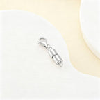 925 Sterling Silver Lobster Clasp for DIY Necklace Bracelet Jewelry Making, Double Spring Clasp with Closed Jump Rings, Necklace Extender Clasp Connector Bracelet Extension (Style 18) - style: Style 18