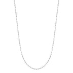 Destin Jewelry Paperclip Chain Necklace for Women, Waterproof 18K Gold Plated Stainless Steel, Hypoallergenic, Adjustable Layering Chain, Tarnish-Resistant, 2.5–6.5mm - color: Stainless Steel, size: 30" + 2", style: 2.5 MM