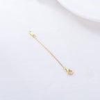 14k Gold Necklace & Bracelet Extender Chain, Adjustable Extension Chain for Necklace & Anklet - color: Style 1-Yellow Gold, size: 2inch