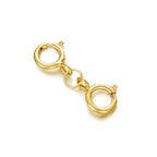 10K Gold Clasp Double Lobster Clasp Necklace Extender Clasp Bracelet Extension Connector for DIY Necklace Bracelet Jewelry Making(Style 11) - size: style 11