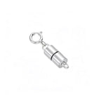 925 Sterling Silver Lobster Clasp for DIY Necklace Bracelet Jewelry Making, Double Spring Clasp with Closed Jump Rings, Necklace Extender Clasp Connector Bracelet Extension (Style 16) - style: Style 16