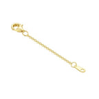 10K Yellow Gold 1"/2"/3" Necklace Extender Chain with Lobster Clasp/Spring Clasp Gold Necklace Extender Bracelet Anklet Extension Chain Necklace Bracelet Extender 10K Gold - size: 1inch, style: style 9