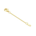 10K Yellow Gold 1"/2"/3" Necklace Extender Chain with Lobster Clasp/Spring Clasp Gold Necklace Extender Bracelet Anklet Extension Chain Necklace Bracelet Extender 10K Gold - size: 1inch, style: style 9