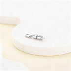 925 Sterling Silver Lobster Clasp for DIY Necklace Bracelet Jewelry Making, Double Spring Clasp with Closed Jump Rings, Necklace Extender Clasp Connector Bracelet Extension (Style 18) - style: Style 18