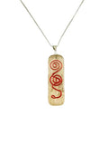 Crystal Necklace Pendant for Women Men - Orgone Necklace Pendant of Healing Crystal for Protection-Spiritual Jewelry - color: Selenite