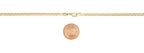 Barzel 18K Gold Plated Mariner Chain Necklace for Women, Flat Marina - Made in Brazil - color: 3.5MM Gold, size: 20 Inches