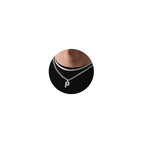 P. BLAKE Layered Initial A-Z Pendant Necklaces for Boys Men, Stainless Steel Letter Cuban Link Herringbone Chain Fashion Jewelry Gifts - color: Silver, size: Letter P
