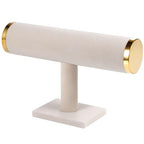 T-Bar Bracelet Display Stand for Selling, Jewelry Storage, Bracelet Holder Stand, Bangle, Jewelry Business Supplies, Watch Holder for Women & Men (Beige with Metal Lid) - color: Beige + metal lid
