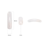 BEADIA Natural Curved Clear Quartz Stone Beads 36x10mm 4pcs for DIY Bracelet Jewelry Making - color: Clear Quartz