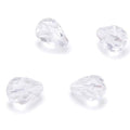 100pcs Adabele Austrian 10mm Faceted Teardrop Loose Crystal Beads Crystal Clear Compatible with 5500 Swarovski Crystals Preciosa SST-1001 - color: Crystal Clear, size: 10mm x 8mm - 100pcs