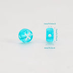 1200pcs 4×7mm Alphabet Beads Transparent Blue Round Acrylic White Letter Beads, for Bracelets and Jewelry Making - color: style 16, size: 4×7mm(Round)