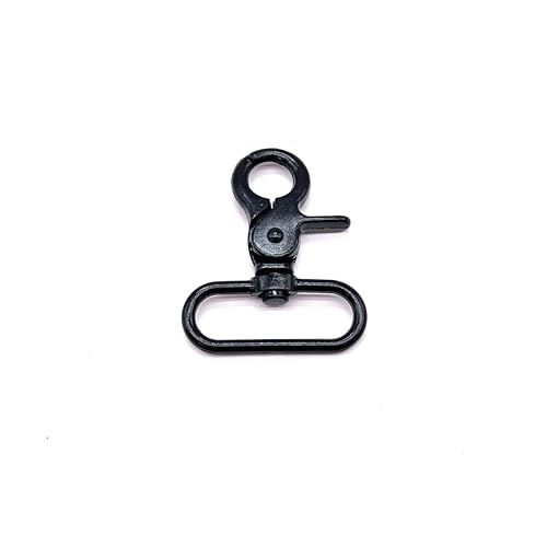 1.5 inch Swivel Lobster Clasp Snap Hooks 1 1/2 inch Extra Large Swivel Clips Lobster Clasps Black Swivel Hooks for Purse Handbag Strap Making 10pcs - color: 1.5 inch Swivel Lobster Clasps Black