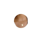 Valloey Rover Gold Necklace for Women 14K Gold Plated Circle Cubic Zirconia Pendant Necklace Dainty Twist Rope Chain Necklace Simple Jewelry Gift for Women - style: Gold-full moon