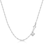 KEZEF 18k Gold Plated 925 Sterling Silver Unisex 14"-36" Singapore Chain Necklace - color: Sterling Silver, size: 30 Inch