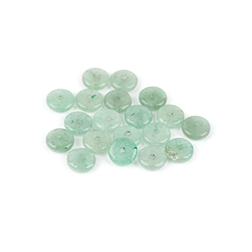 JOE FOREMAN 2x6mm Natural Green Aventurine Jade Semi-Gemstone Heishi Disc Rondelle Spacer Beads for Jewelry Making Full 15" Strand Energy Stone Healing Power Crystal - color: Green Aventurine Jade