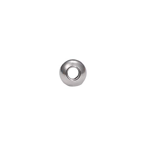 BEADIA Stainless Steel Spacer Beads 4x3mm Round Loose Charm Caps Beads for DIY Jewelry Making 100pcs with 1.5mm Hole - color: 4x3mm 1.5mm