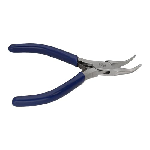 The Beadsmith Bent Chain-Nose Pliers for Crafting and Repair, Jewelry Making Supplies - style: Bent Chain Nose