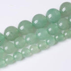 Green Dongling Stone Beads for Jewelry Making DIY Bracelet Necklace Jewelry Making 1 Strand 15.5inch 45PCS 8MM - color: Green Dongling stone, size: 8MM