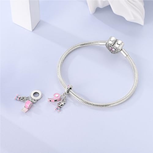 LAZA Charms for Bracelets 925 Sterling Silver Butterfly Summer Travel Ocean Lucky Charm Beads Pendant Jewelry for Women Mom - color: People & Life