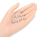 40pcs Winged Angel Large Hole Religious Loose Beads (4.5mm Hole) Antique Silver Metal Spacer for DIY Craft Jewelry Making MEC-D3 - size: Winged Angel